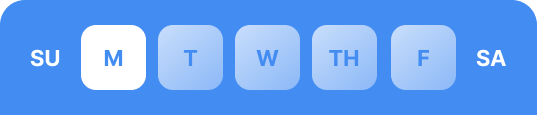 An icon of the weekly calendar.